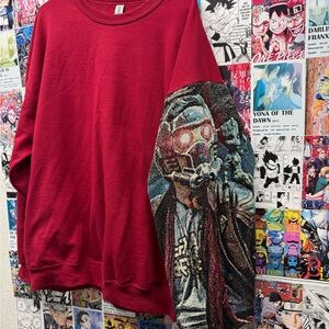 Marvel Guardians of the Galaxy Starlord Sleeve Sweatshirt Crewneck Pullover